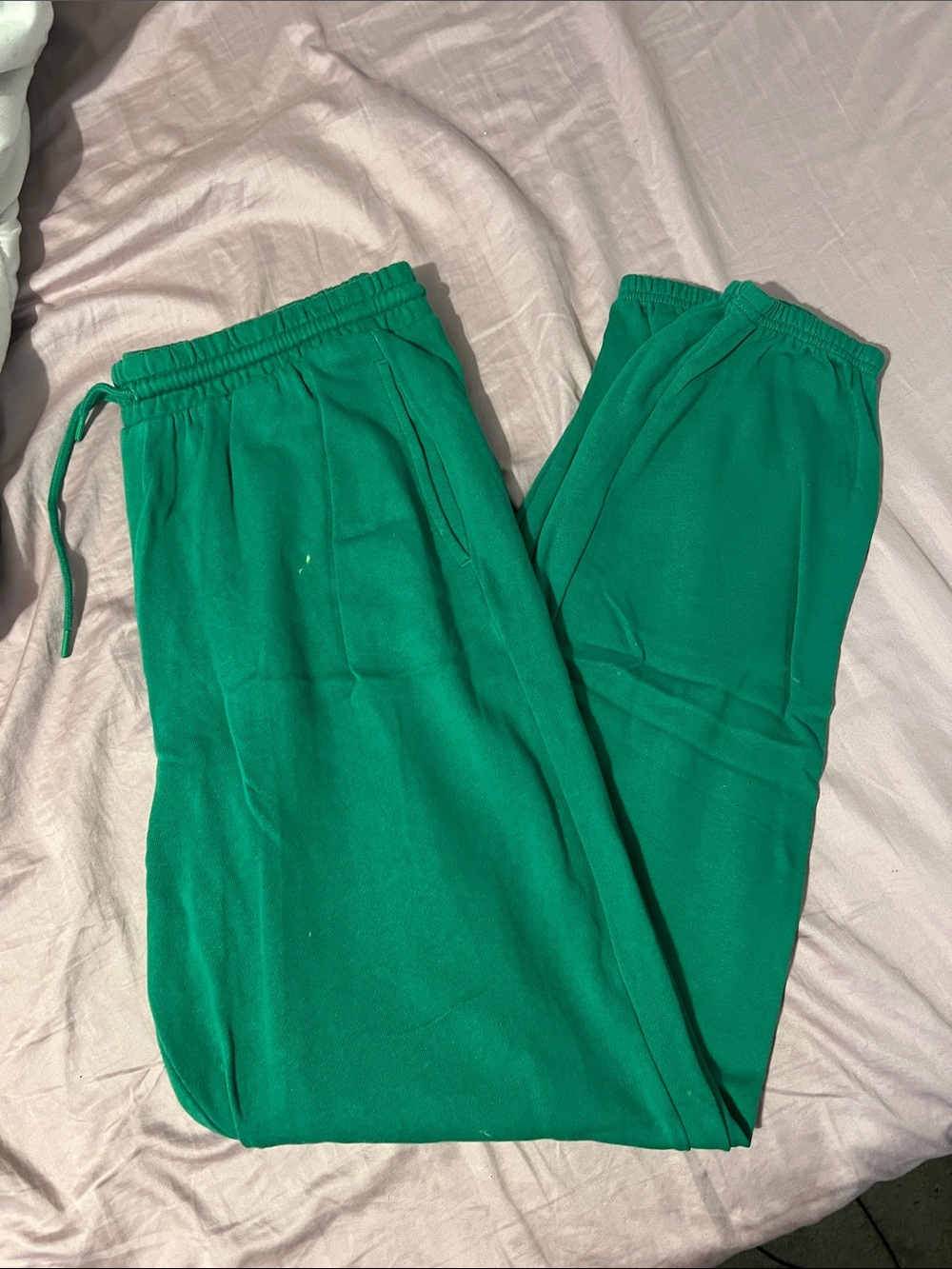 Old Navy Emerald Green Terry Drawstring Pants